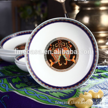 4.25 Inches Luxury Fine Bone China Small Ceramic Dish of Grand Banquet